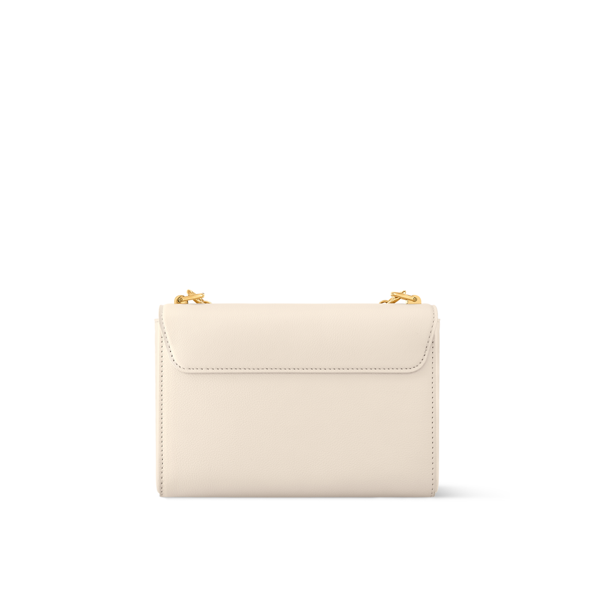 Sac à main Louis Vuitton Twist en cuir blanc cassé