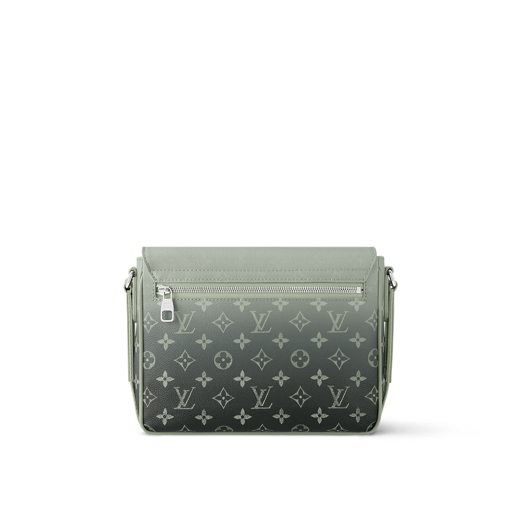 Sac messager Louis Vuitton en toile Monogram Eclipse dégradée vert (vert sauge / kaki)