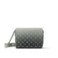 Sac messager Louis Vuitton en toile Monogram Eclipse dégradée vert (vert sauge / kaki)