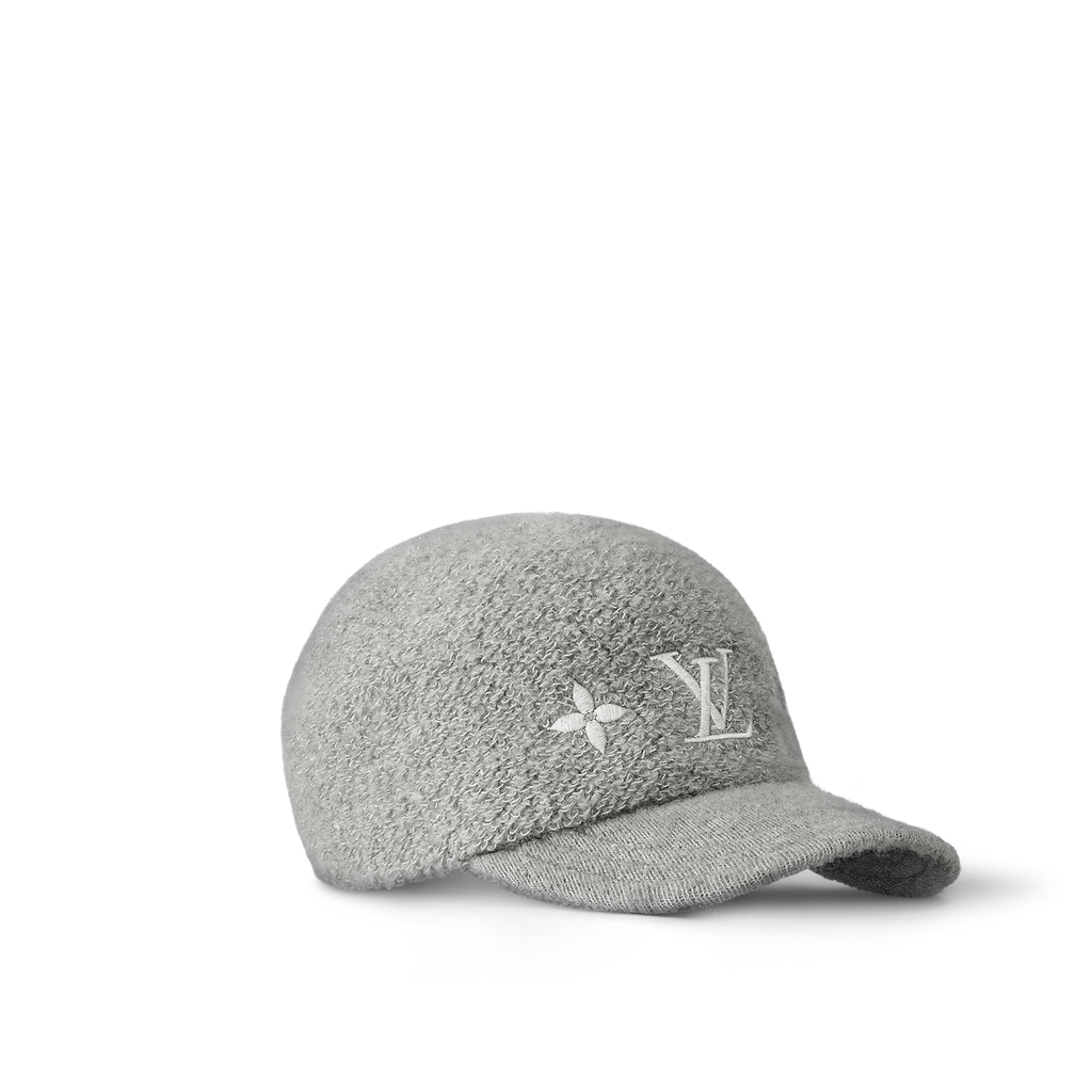 Casquette LV Monogram Shearling Baseball- Gris