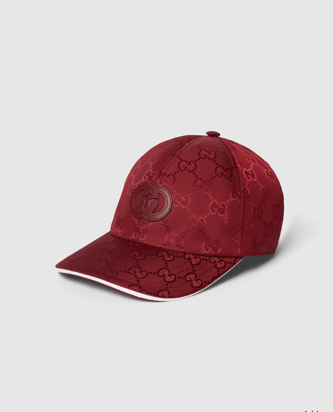 Casquette en nylon GG rouge