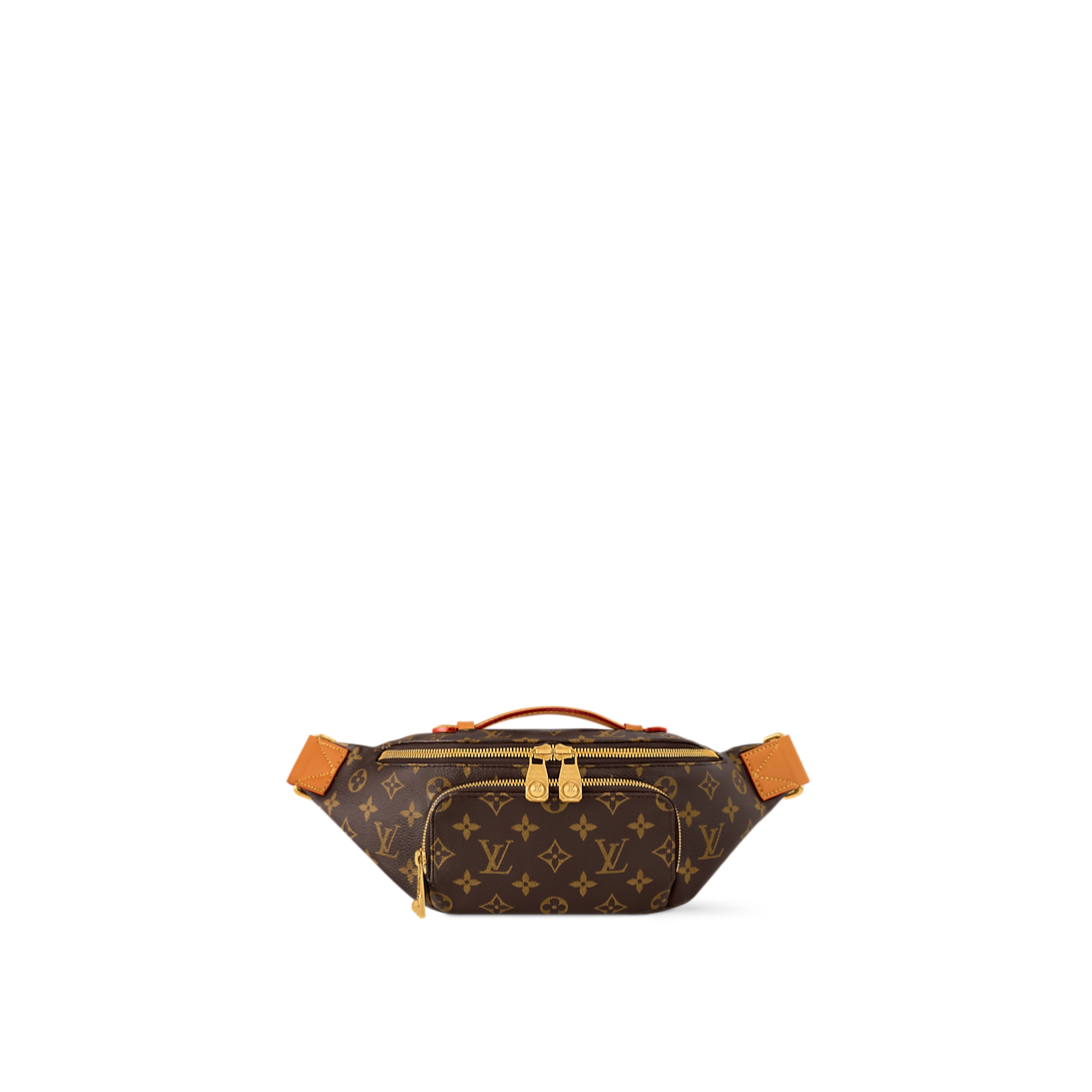 Sac banane Louis Vuitton en toile Monogram avec finitions en cuir naturel (vachetta)