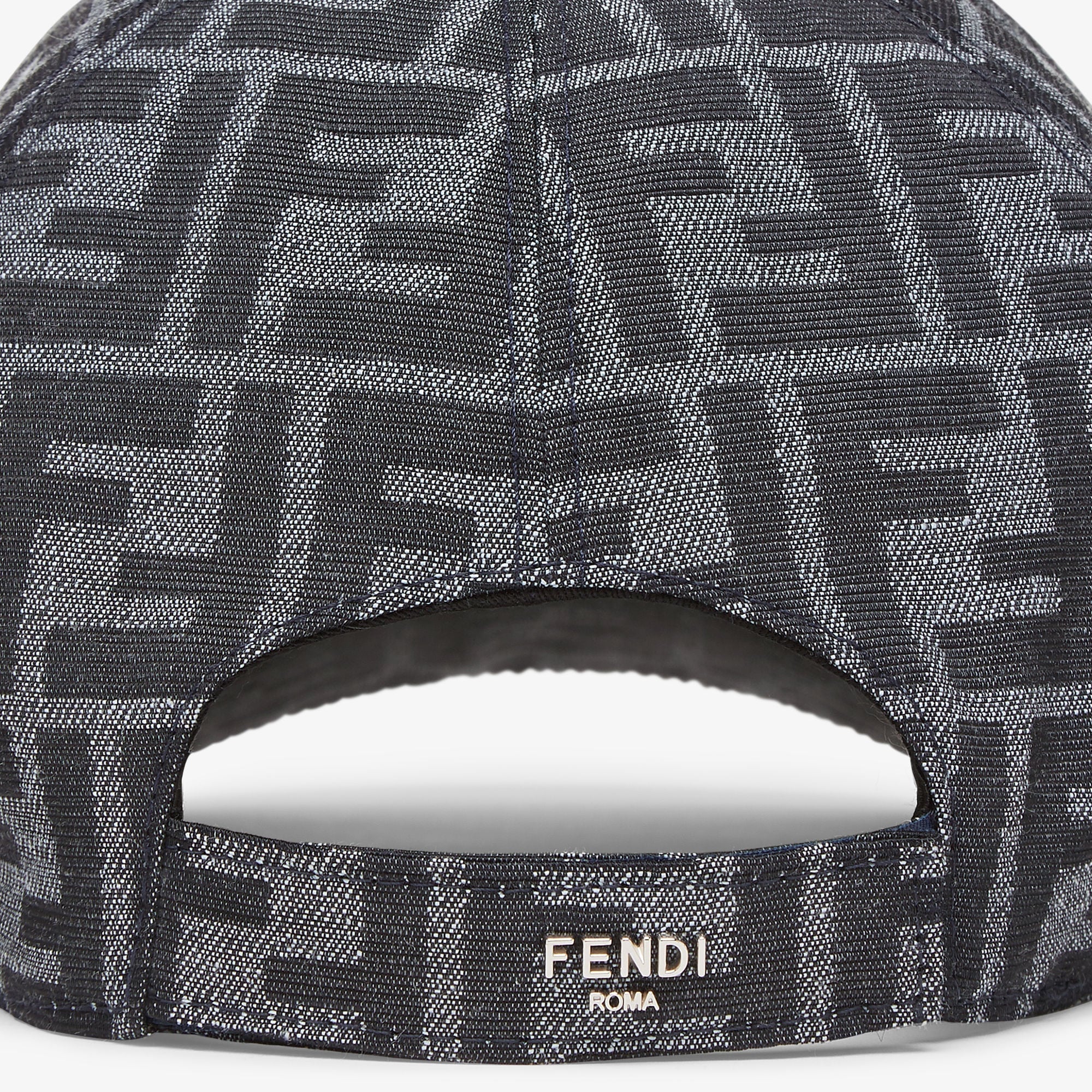 Casquette de baseball en tissu jacquard FF bleu