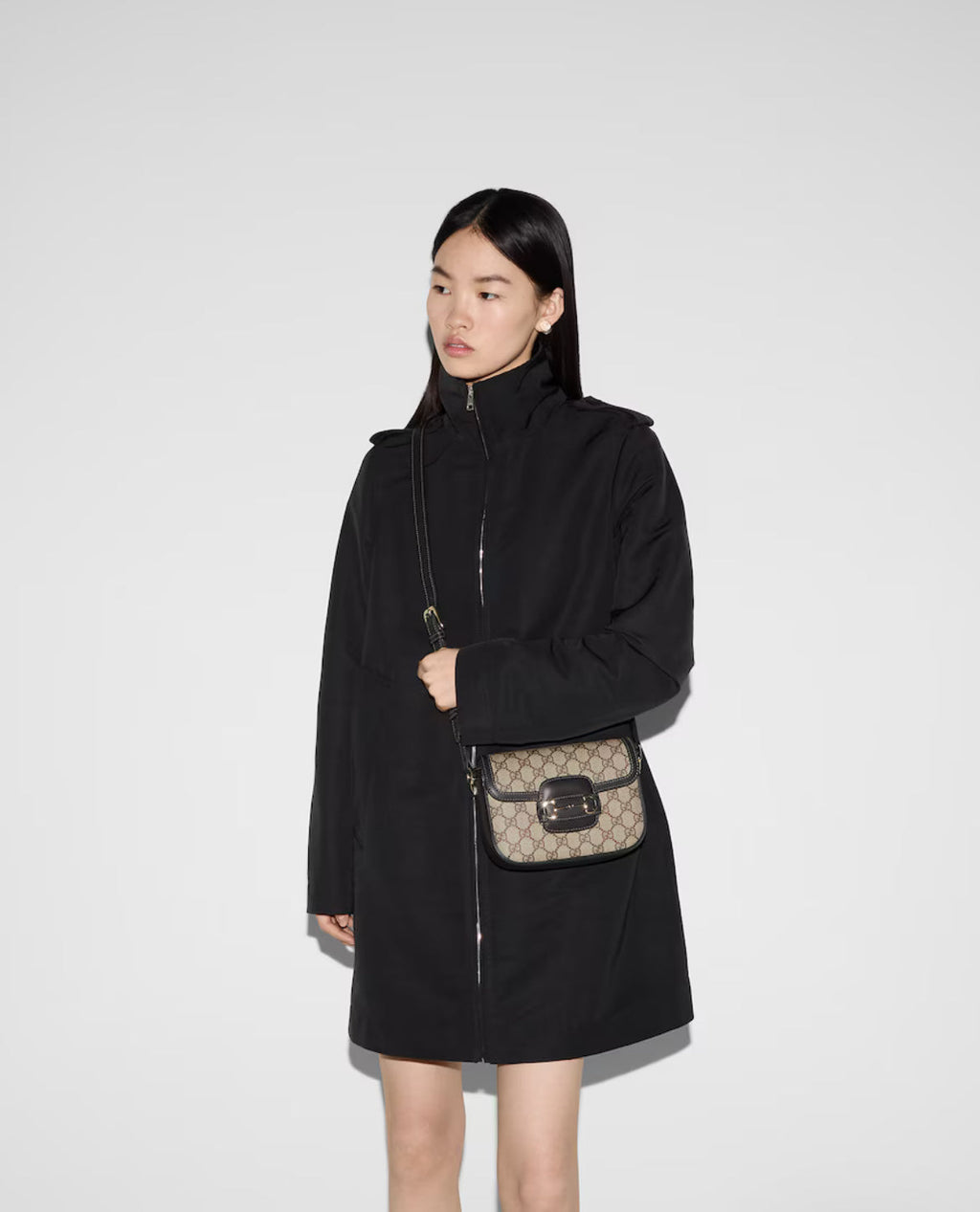 Sac à épaule Gucci Horsebit 1955 Soft petit format