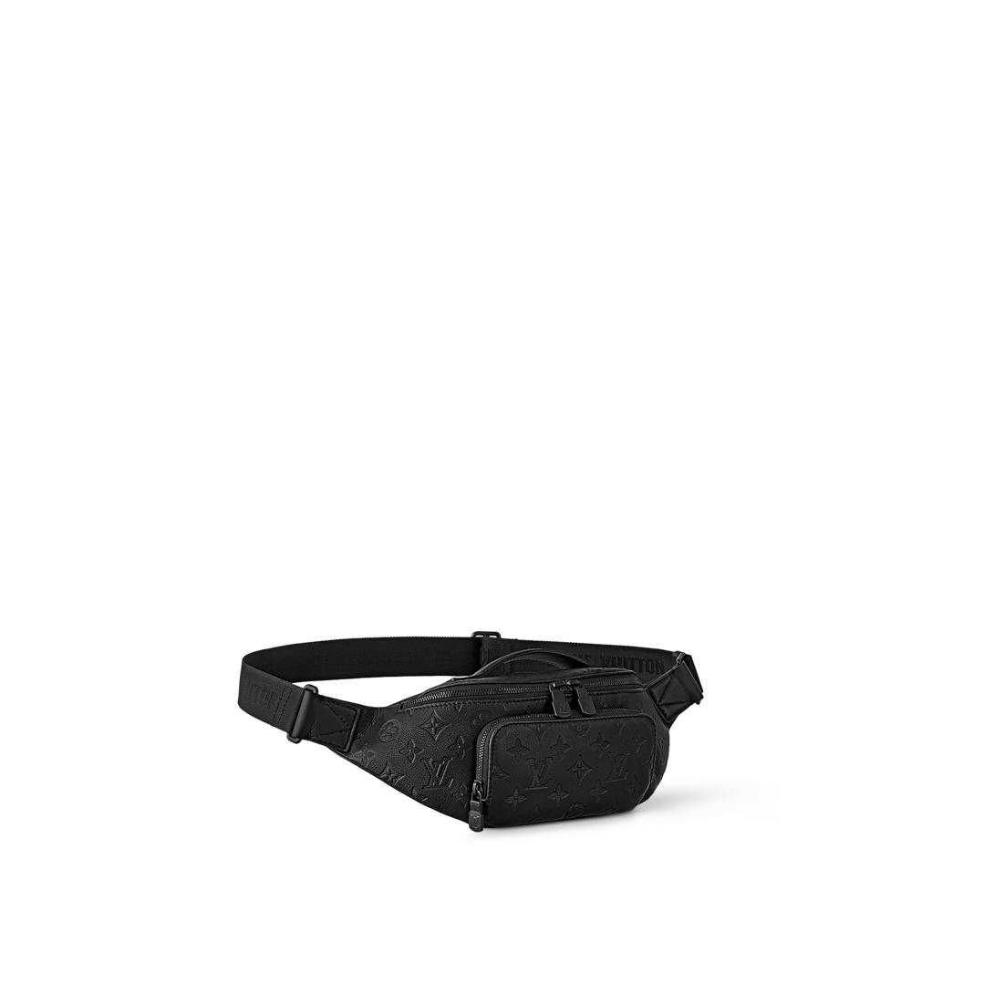 Sac banane Louis Vuitton en cuir Monogram Empreinte noir