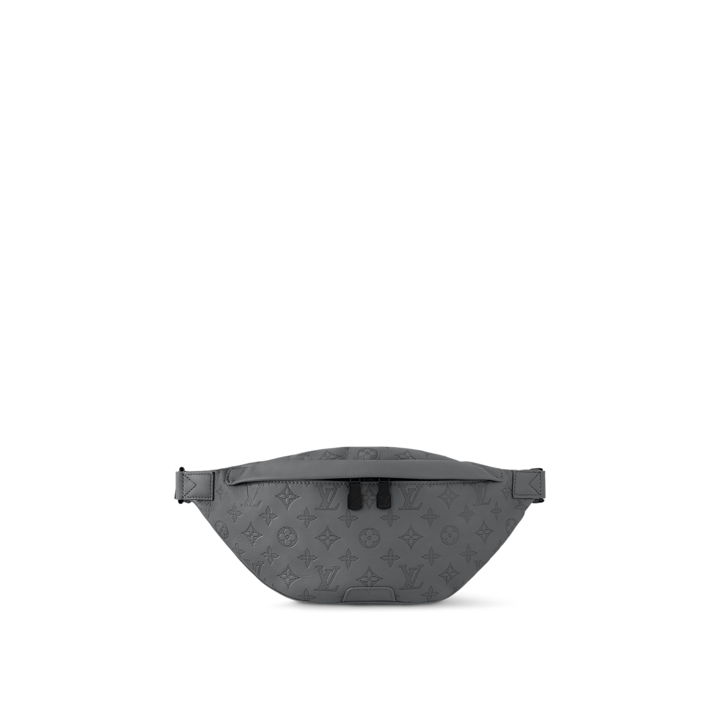 Sac banane Louis Vuitton en cuir Monogram Empreinte gris