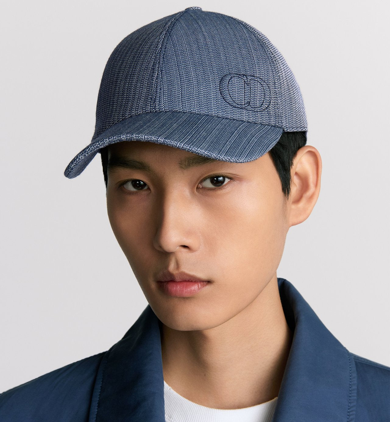Casquette Dior Oblique jacquard bleu