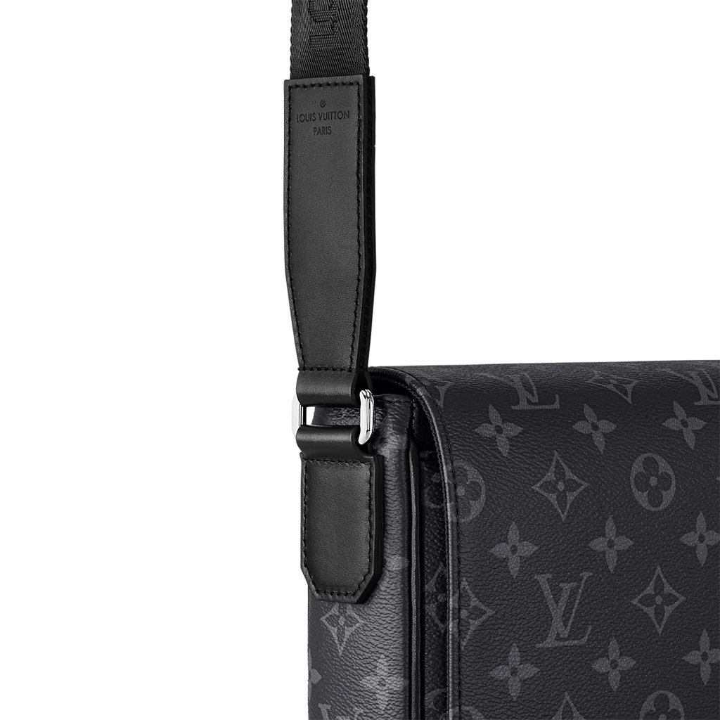 Sac messager Louis Vuitton en toile Monogram Eclipse
