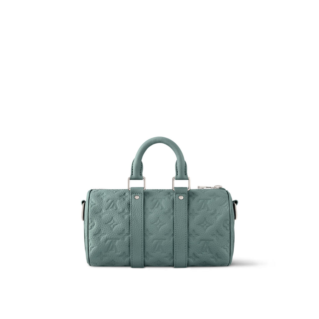 Louis Vuitton Keepall Bandoulière 25 – Monogram Empreinte Vert Sauge (Vert / Kaki)