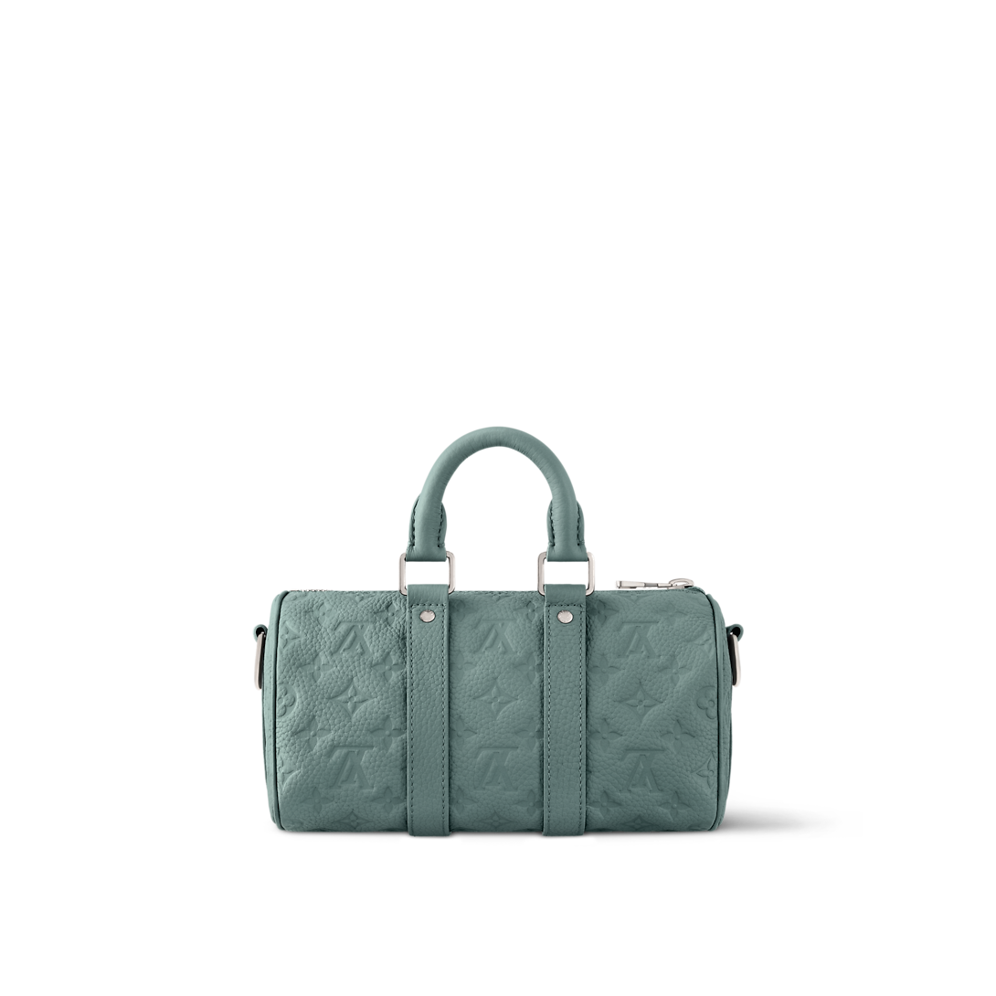 Louis Vuitton Keepall Bandoulière 25 – Monogram Empreinte Vert Sauge (Vert / Kaki)