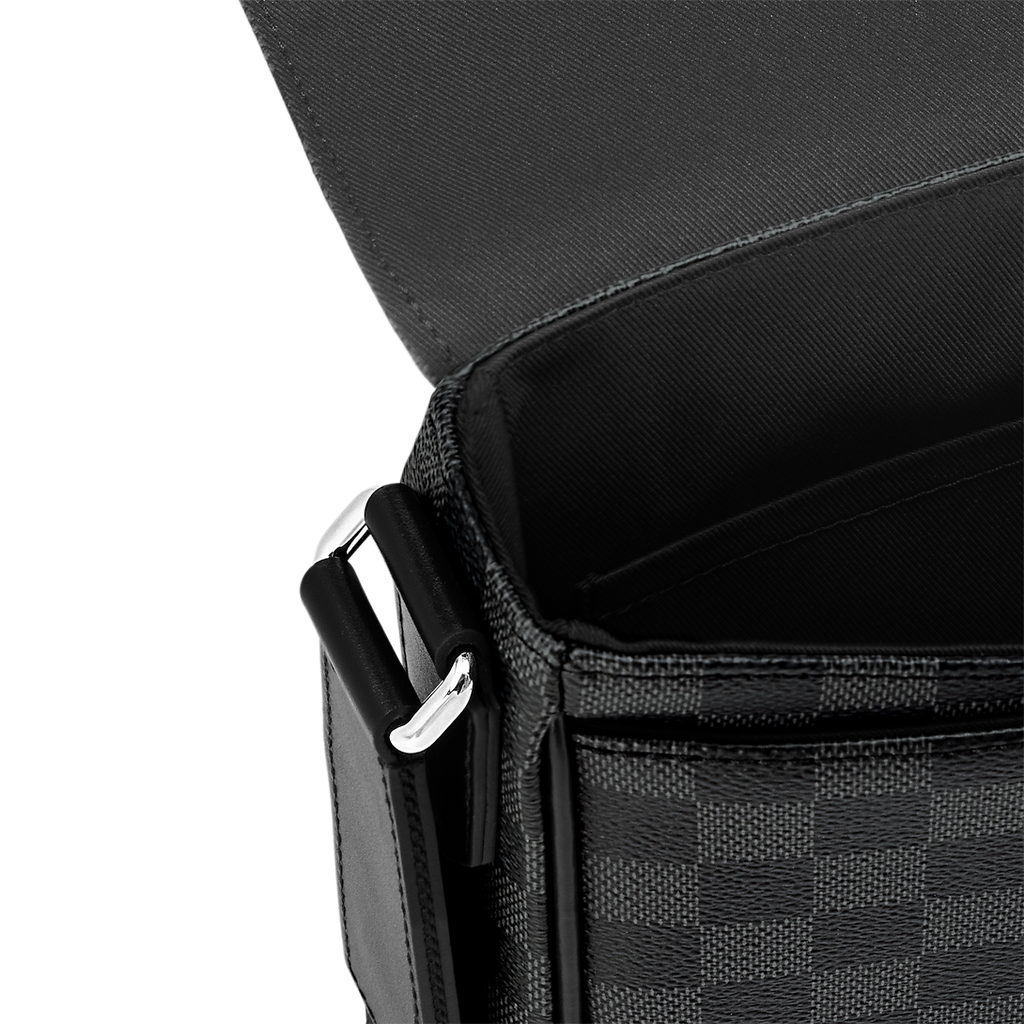 Sac messager Louis Vuitton en toile Damier Graphite