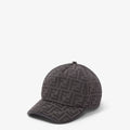Casquette de baseball en tissu jacquard FF noir