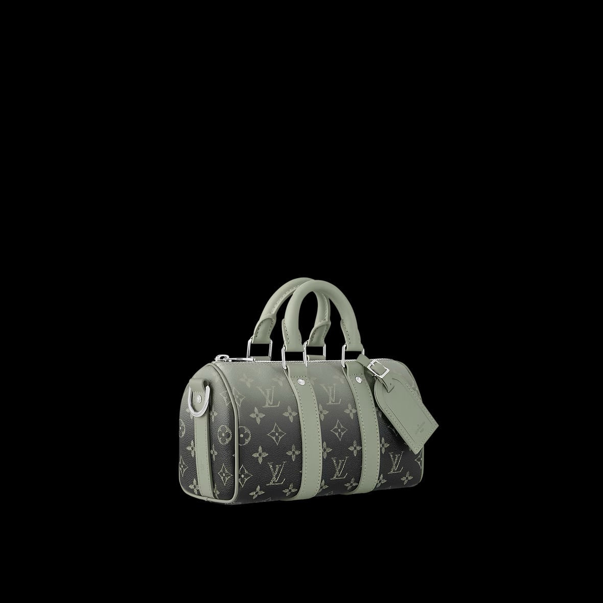 Louis Vuitton Keepall XS – Monogram Eclipse Vert Sauge / Gris Clair