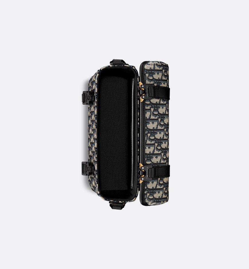 Sac Messenger à rabat Dior Hit The Road Noir et Beige