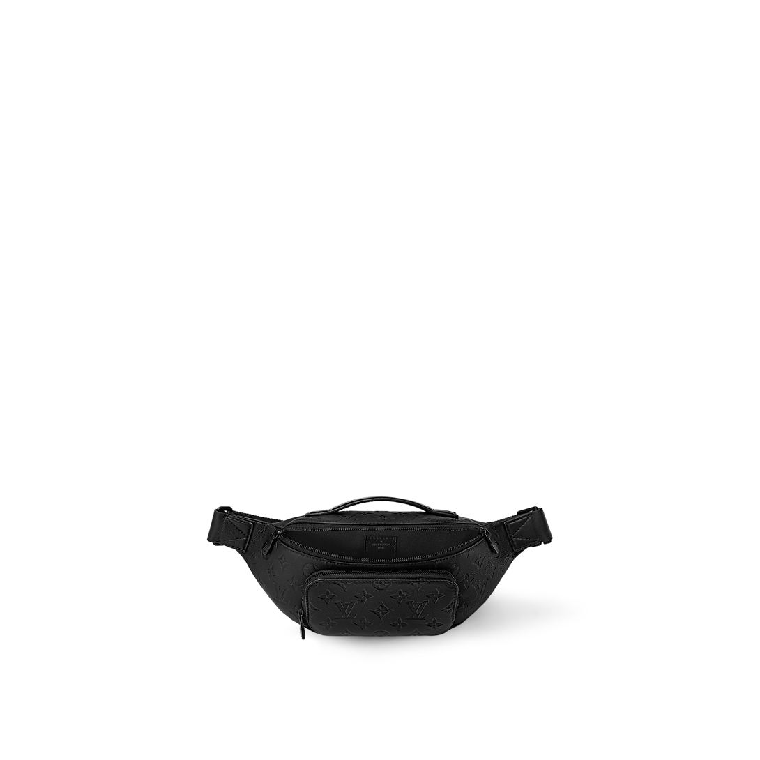 Sac banane Louis Vuitton en cuir Monogram Empreinte noir