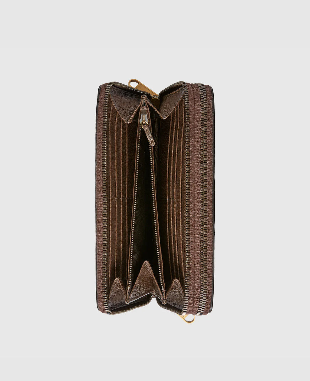 Pochette Gucci Ophidia en toile GG Supreme beige avec bande Web vert et rouge et finitions en cuir marron