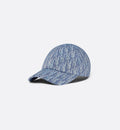 Casquette Dior Oblique bleu