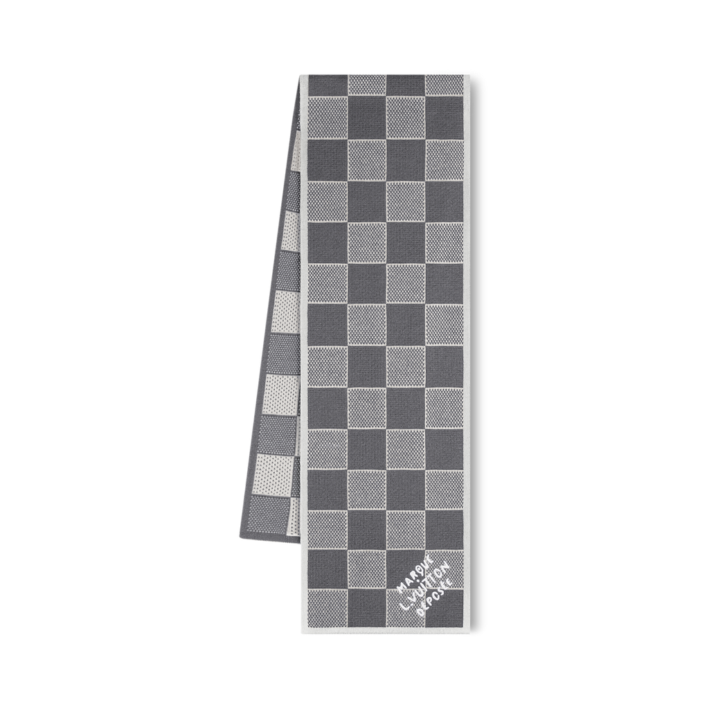 Bonnet et Écharpe Damier Heritage Gris