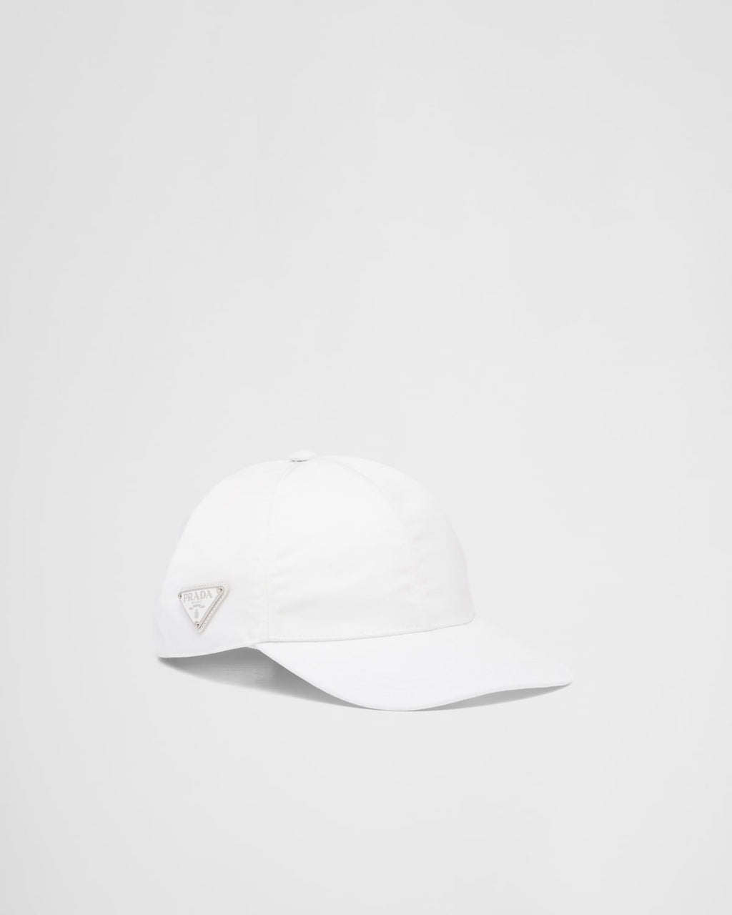 Casquette de baseball Prada en Re-Nylon Blanc