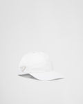 Casquette de baseball Prada en Re-Nylon Blanc