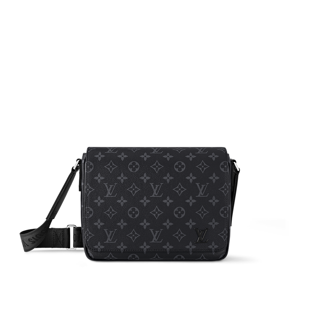 Sac messager Louis Vuitton en toile Monogram Eclipse