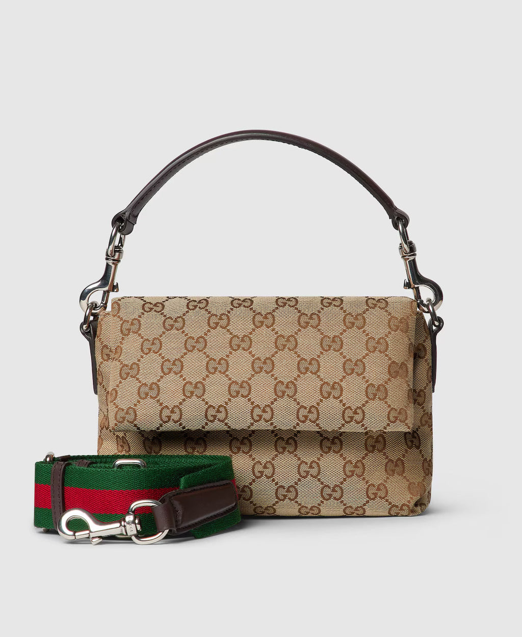 Sac à bandoulière en toile GG petit format