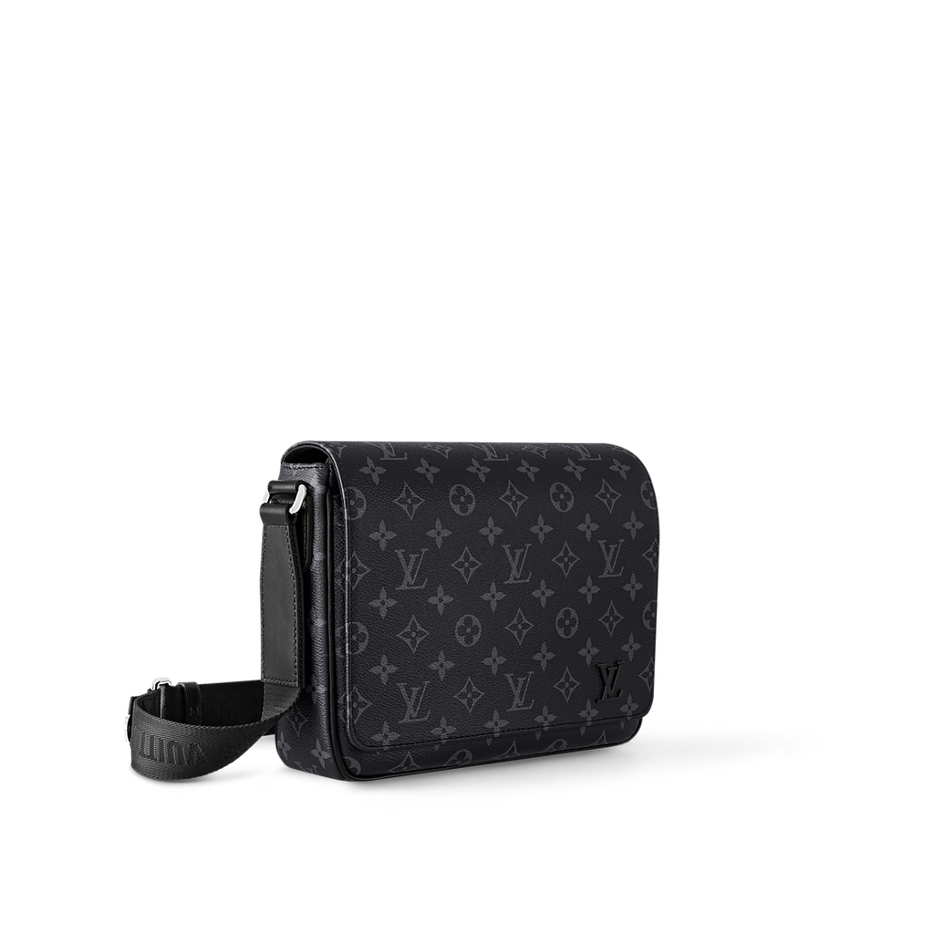 Sac messager Louis Vuitton en toile Monogram Eclipse
