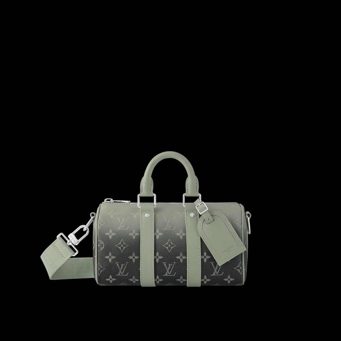Louis Vuitton Keepall XS – Monogram Eclipse Vert Sauge / Gris Clair