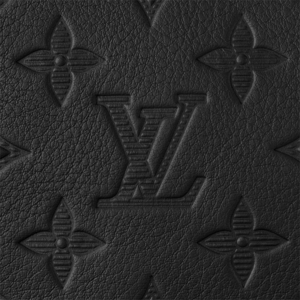 Sac Keepall Bandoulière 50 Louis Vuitton en cuir Monogram Empreinte noir