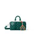 Sac Keepall Bandoulière 25 Louis Vuitton en toile Monogram verte avec motif chien (collection Louis Vuitton x Animals)