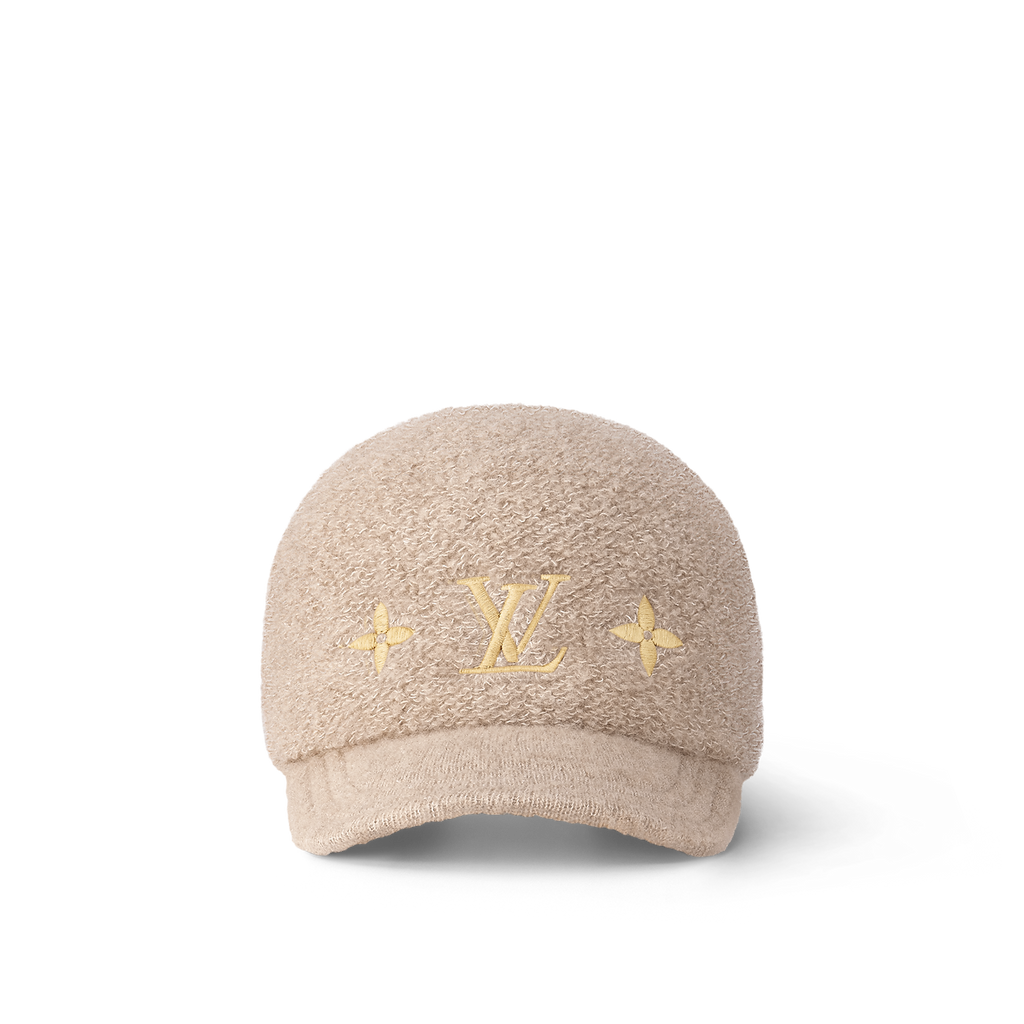 Casquette LV  Monogram Shearling Baseball  – Beige