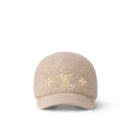 Casquette LV  Monogram Shearling Baseball  – Beige