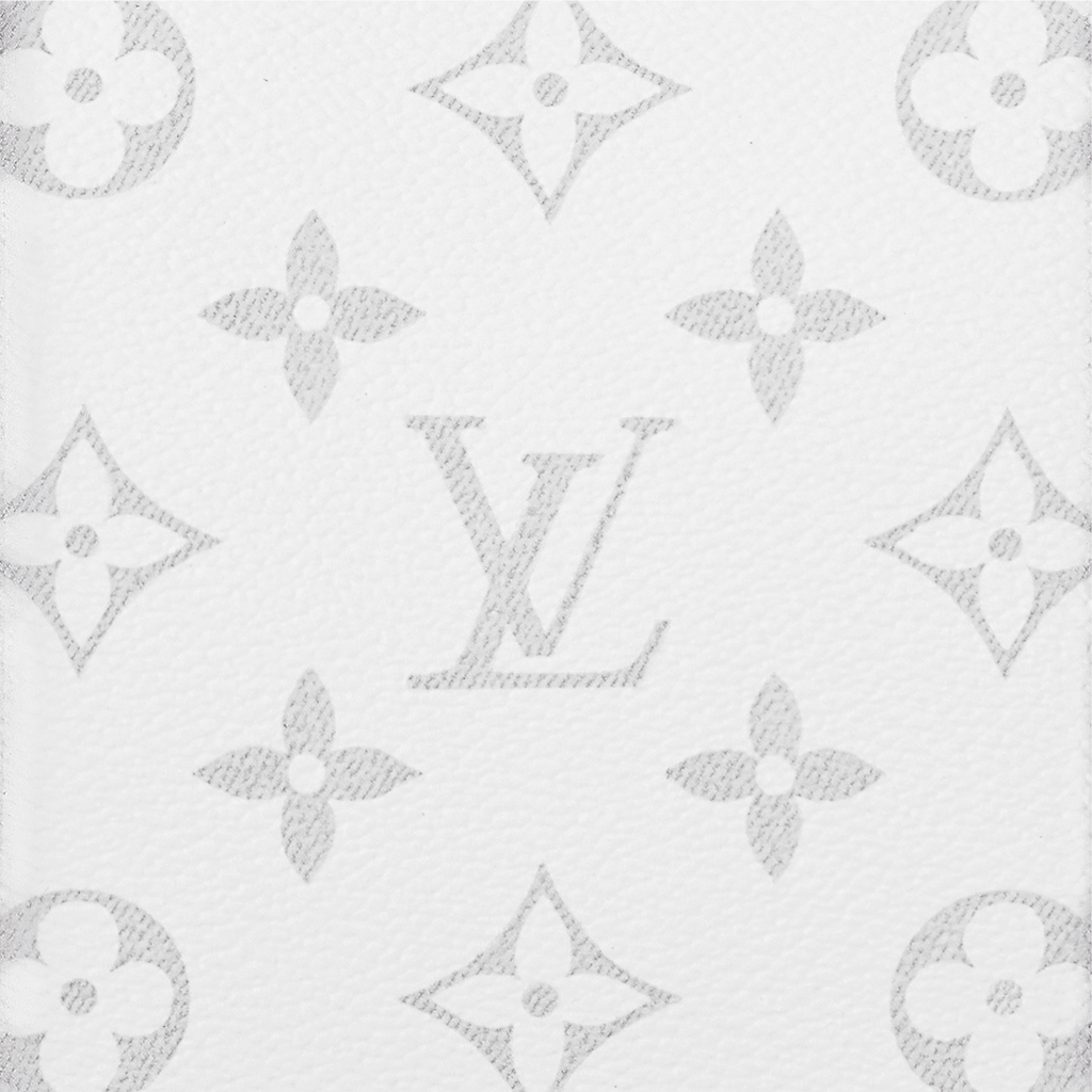 Sac Keepall Bandoulière 50 Louis Vuitton en cuir blanc avec bande centrale Monogram