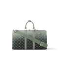 Louis Vuitton Keepall Bandoulière 45 – Monogram Eclipse dégradé vert (Vert sauge / kaki)